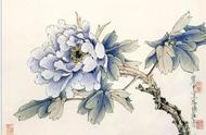 王道中工笔牡丹花卉作品：古典之美与现代艺术的融合