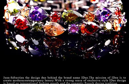 探索法国IDee：多彩宝石手链的优雅魅力