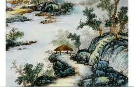 汪野亭瓷板画《清江乐居》的艺境