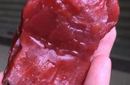 保山南红原石原料：分享几张满肉满色的锦红料子照片