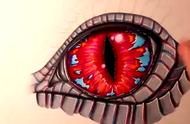 探索艺术：手绘蛋白石色龙眼睛的魅力