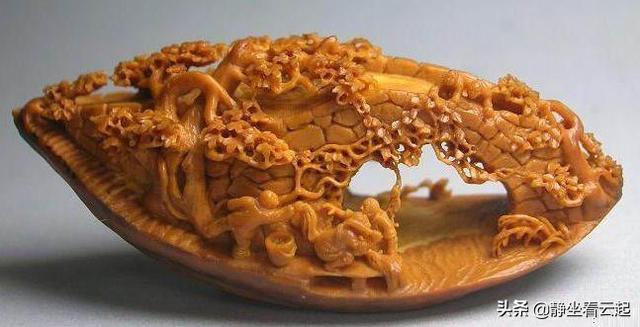 核雕（核舟记）中国传统民间微型雕刻工艺，非物质文化遗产